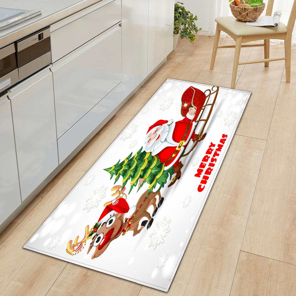 Christmas Kitchen Sand Carpet Doormat Long Floor Mat