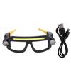 Headlamp Glasses Dual Light Source 5 Modes Water Proof Rechargeable LED Headlight Glasses