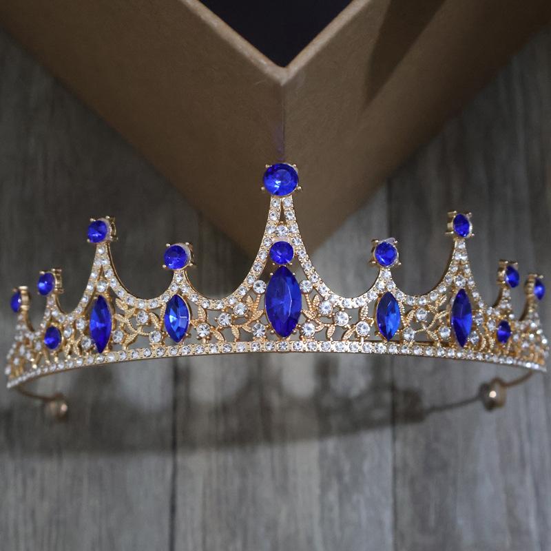 Europäische und amerikanische Brautkrone Tiara Haarschmuck Strass Mode Königin Hochzeitsaccessoires Prinzessin Ball Krone Stirnband