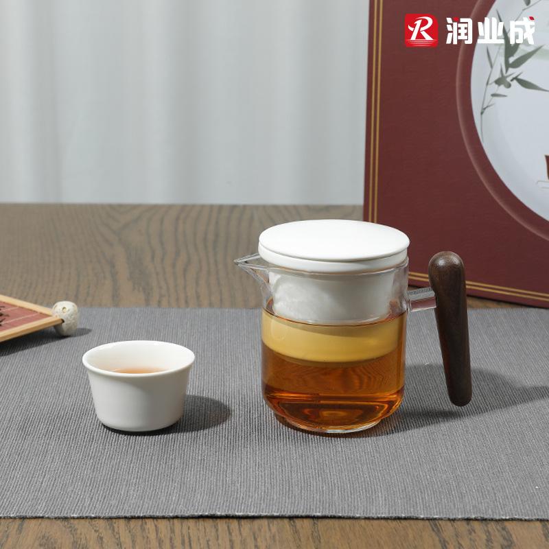 Fuyao Japanese-style glass tea set light luxury gift box set, the company will give customers a gift to thank them, and the gift can be printed.