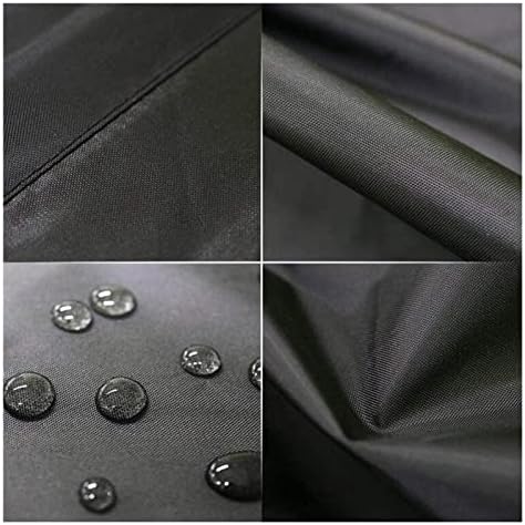 OXFUZZ Patio Furniture Cover Waterproof 80x80x120cm, Outdoor Table Cover, Dustproof Sofa Bench Protection, Foldable, Black