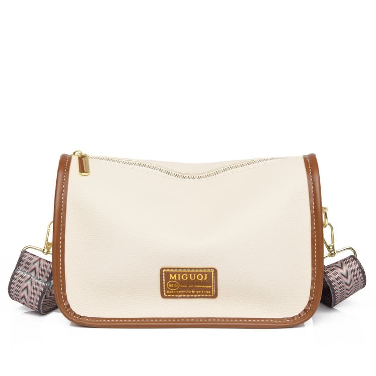 Женская сумка-багет на плечо, сумка-подушка через плечо покинуть белый