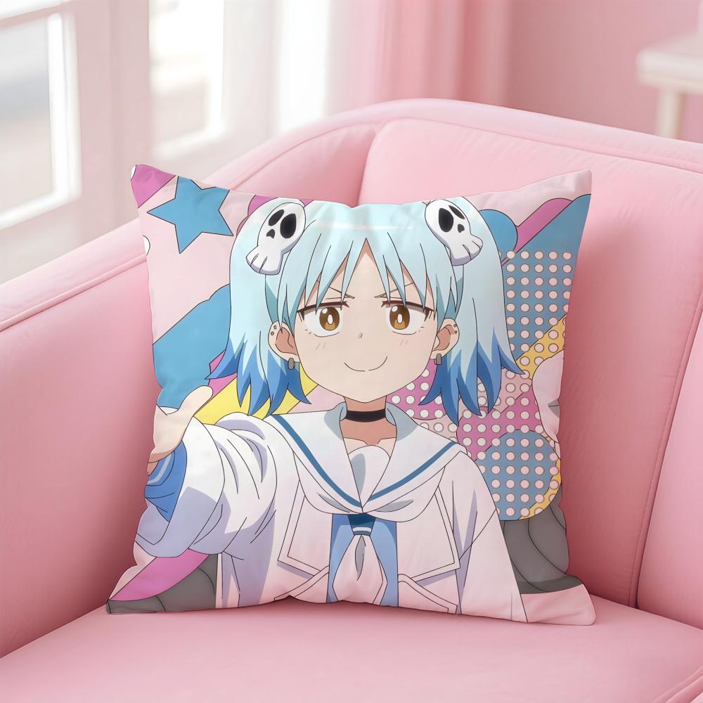 Ninja To Koroshiya No FutariGurashi Cushion Cover Comfortable Reversible Pillow Cover Ideal For Car Sofa Bedroom & Beyond