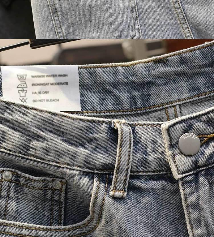 High Waist Plus Size Women's Frayed Denim Shorts - Slimming 5-Point A-line, Summer Loose Fit.