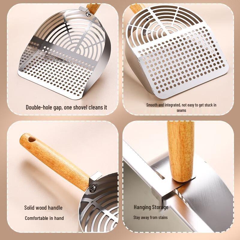 Stainless Steel Commercial Frying Skimmer Shovel