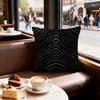 Zebra Stripes Cushion Cover Set of  Decorative Short Plush Pillow Covers for Sofa Soft  Cushion Case x cm