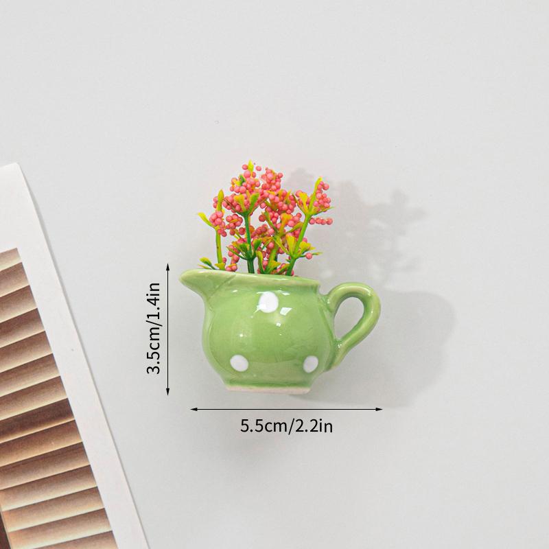 Vase Shape Refrigerator Magnets 3D Mini Magnets for Fridge Cute Fridge Magnet for Home Decoration Gift for Guests Housewarming