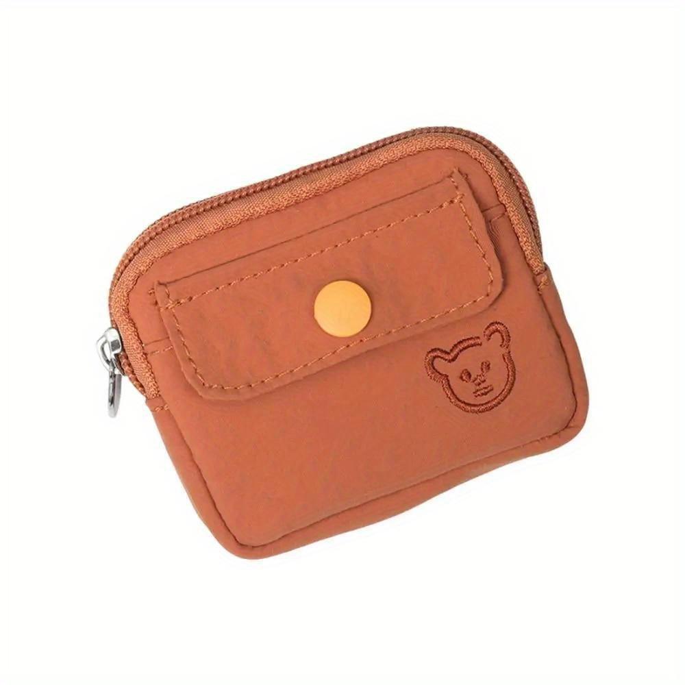 Neu Nylon Geldbörse Reißverschluss Mehrzweck Kleine Brieftasche Kopfhörer Tasche