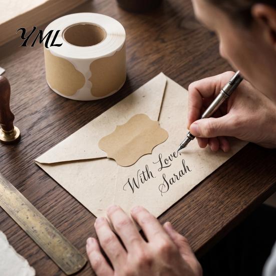 Round Blank Adhesive Labels Label Stickers, Self?Adhesive Gift Tag Stickers 250 Per Roll, Assorted Personalized Name Tags for Organizing Shapes