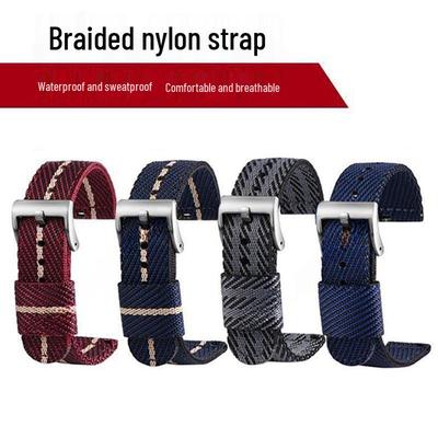 Verdicktes Nylonband im NATO-Stil für Seiko Uhren - 20/22mm