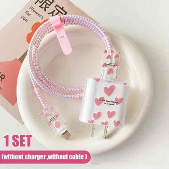 For iPhone 18w/20w Charger Protective Case Head Data Cable Protector Shell Cover