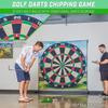 Golfing Chipping Game with Sticky Balls and Darts Chipping Practice Mat for Indoors Outdoors Games