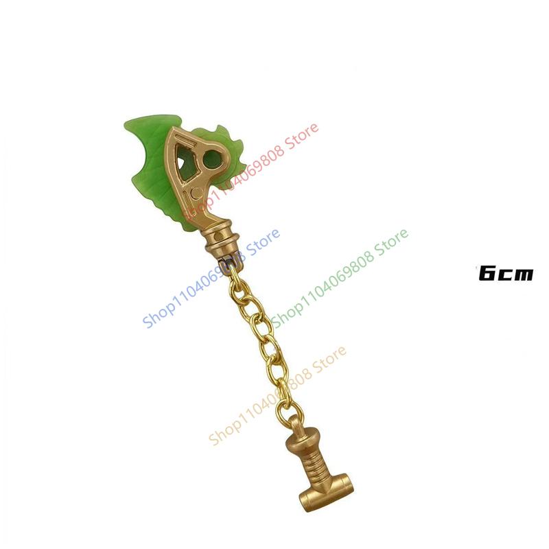 MOC Figurine Accessoires Briques de Construction Épée Fléchette Serpent Doré Bâton Armure Cape Cheveux Films Poupées Briques Compatibles Jouets N12