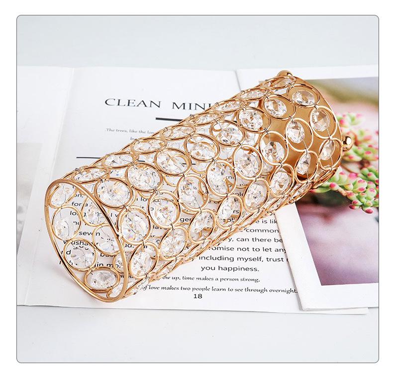 Nordische Kristall-Zylinder-Vase & Teelichthalter - Elegantes Hochzeits-Tischmittelstück