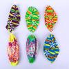 1Pc 22Cm Inflatable Beach Volleyballs Five Stars Tropical Leaf Print Pvc Pool Toys Summer Outdoor Sports Gear For Adults Kids