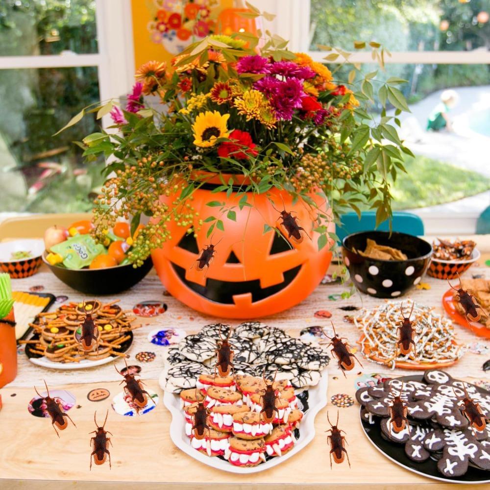 Fake Kakerlaken Spielzeug Set, Realistische Fake Kakerlaken Tolle Möglichkeit, einen Streich zu spielen, Falsche Kakerlaken für Halloween Streichspielzeug, Kinder Trick Witzspielzeug Erwachsene
