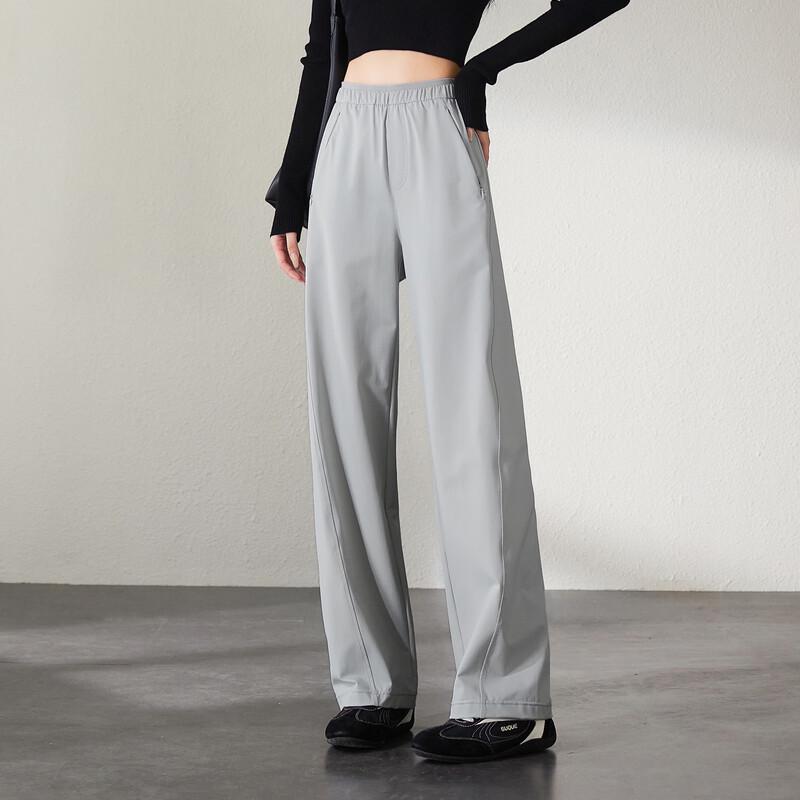 SOFSIL Women's High-Waist Wide-Leg Casual Pants