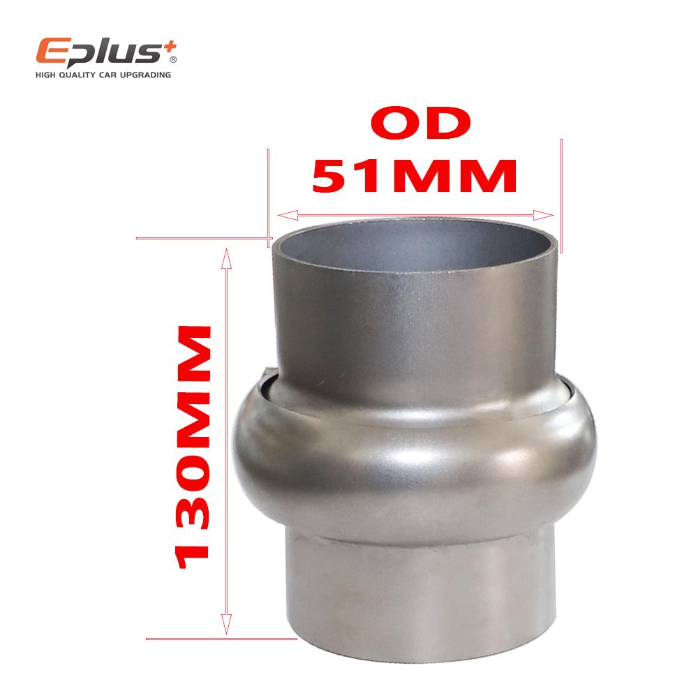 

EPLUS Stainless Steel Pipe Universal Joint Pipeline Adapter Suitable For All pipes Car exhaust pipe 51MM