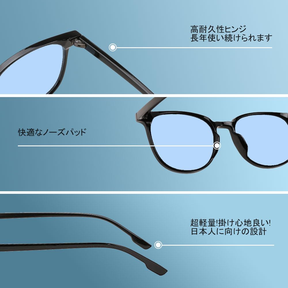 FEISEDY Sunglasses for Men and UV400 UV Colored B1138 Women, Protection, Protection, Stylish, Lightweight, Lenses, Driving, Commuting, Fashionable,