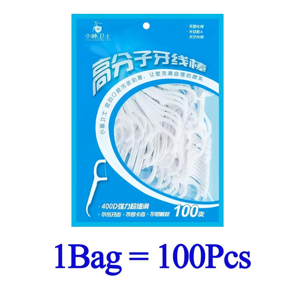 50-1000pcs Portable Disposable Dental Floss Deep Cleaning Toothbrush Oral Care Dental Floss Oral Hygiene CareTravel Daily Life
