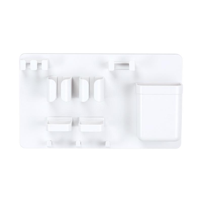 Punch-Free Wall-Mounted Bathroom Toothbrush & Toothpaste Holder Set