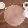 15" New 3 Color Nordic Flowing Sand Pattern Hollowed Out PVC Meal Mats Home Hotels Heat Insulation Antiskid Dining Table Mat