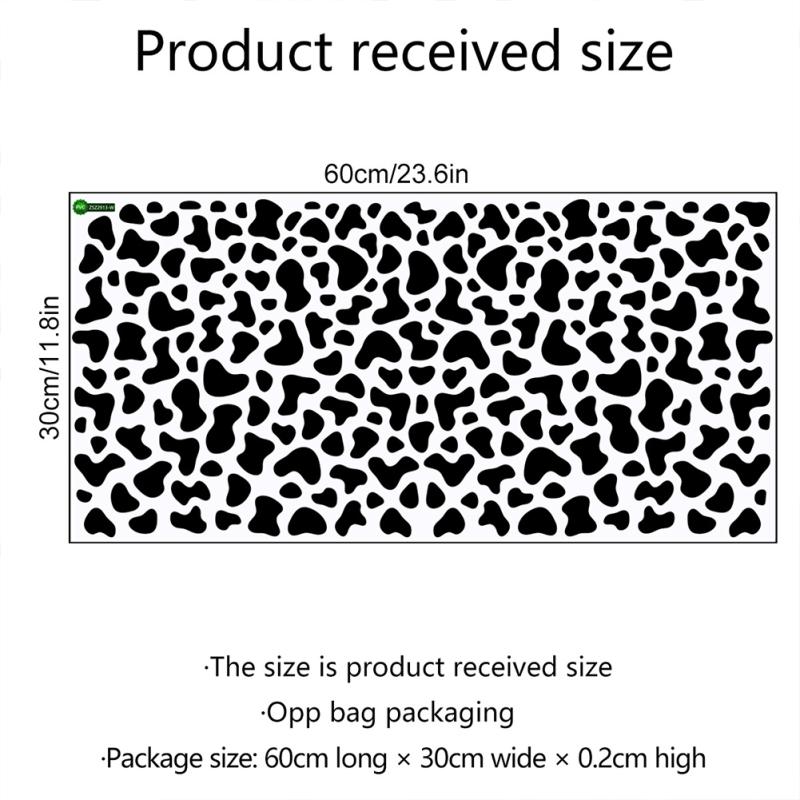 Abnehmbare Klebeaufkleber mit Kuhdruck Wasserdichte Kuhaufkleber für Wände Schlafzimmer Wohnzimmer Kinderzimmer