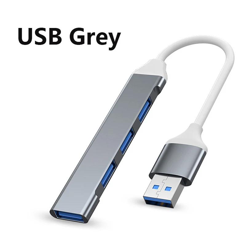 4Port USB 3.0 Hub USB Hub High Speed type c Splitter 5Gbps For PC Computer Accessories Multiport HUB 4 USB 3.0 2.0 Ports
