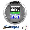 Multifunction Gauge 85mm RPM Temp Oil Pressure Fuel Level Meter for Car Outboard MotorcycleWhite Dial