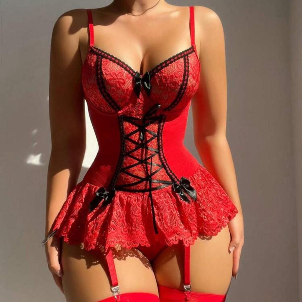 Europäische & Amerikanische Spitze Schmetterling Vintage Barock Träger Nachthemd