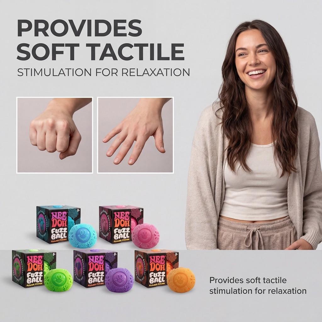 Needoh Silicone Stress Relief Toy With Portable Design For Office And Travel Use