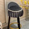 Round Chair Cover Round Backrest Elastic Armor Force Is Fixed-hair Belt, Low Back Bar Stool, Shangli Bar Chair Table Thickened