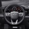 Car 8D Nappa Leather Steering Wheel Cover For Lexus F Sport ES200 ES300 RX300 LS500h GS300 IS300 CT200h NX300 UX300 LX570 GX BR7
