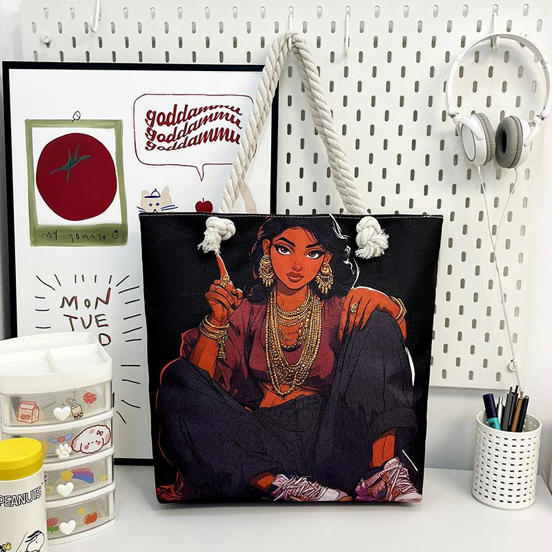 Single-shoulder Bag Women's Bag Hand-held Student Shopping Bag