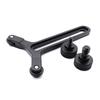 Y Bracket Lens Support with Double Wheel Y Shaped Lens Support Bracket Vertical Frame Adjustable Lens Support