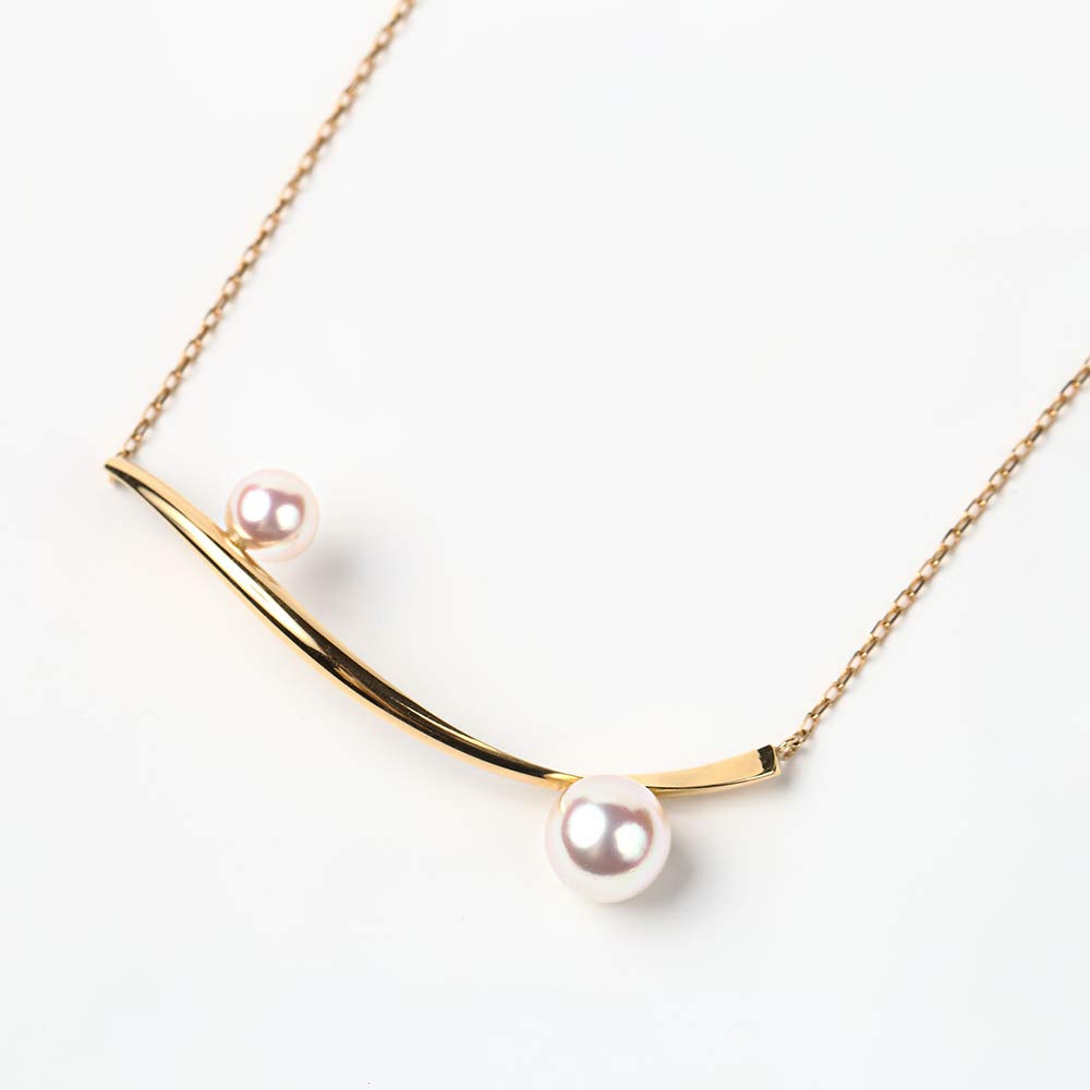 Silky Pearl Pendant K18 Necklace for Women Pearl Necklace [Gift Wrapped]