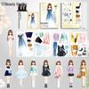 Magnetic Dress-Up Puzzle Book for Girls: Sticker Toy and Fashion Doll for Ages 4-6