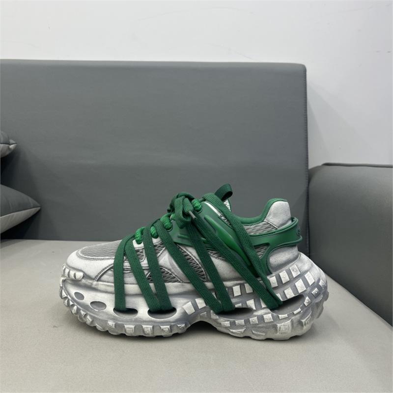 Sommer neue dicke Sohle bequeme und atmungsaktive Netz-High-Top-Dad-Schuhe dl