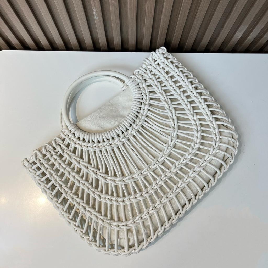 Leather PU woven rainbow bag niche child and mother bag large capacity high sense commuter handbag women's bag