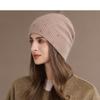 Rabbit Hair Hat Winter Knitted Hat Women's Pullover Wool Hat