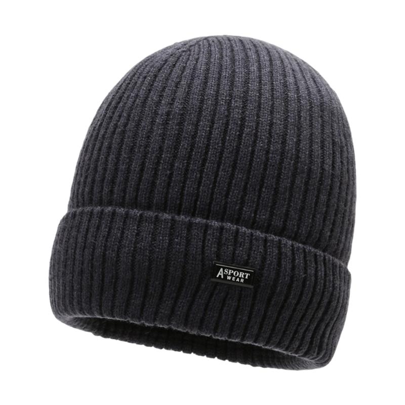 

Thermally Polyester Winter Beanies For Outdoor Sports Cold Weather Hiking Skiing Unisex Stretchy Knit Cap