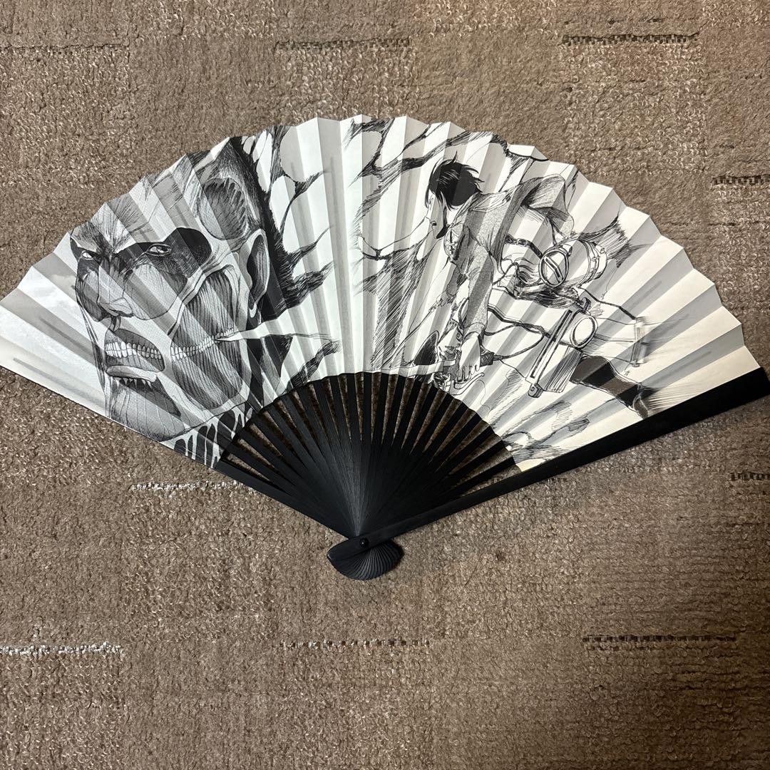 

[USED] Eren Folding Fan Hakuchikudo Attack on Titan / Folding Fan Eren Titan