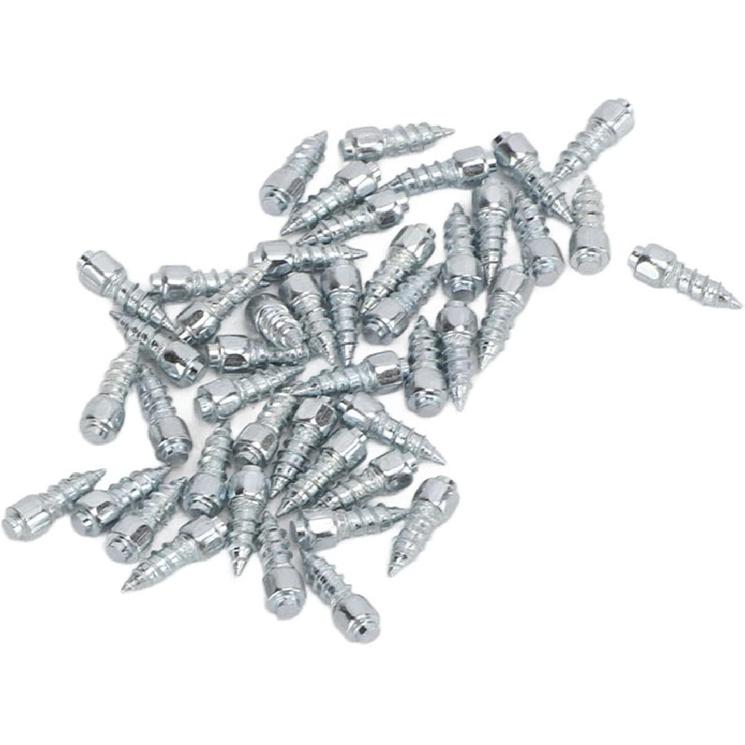 Snow Tire Studs, Anti Skid Snow Spikes for Car, Motorcycle, Scooter, Electric Vehicle ¨C 100Pcs Steel Studs with Installation