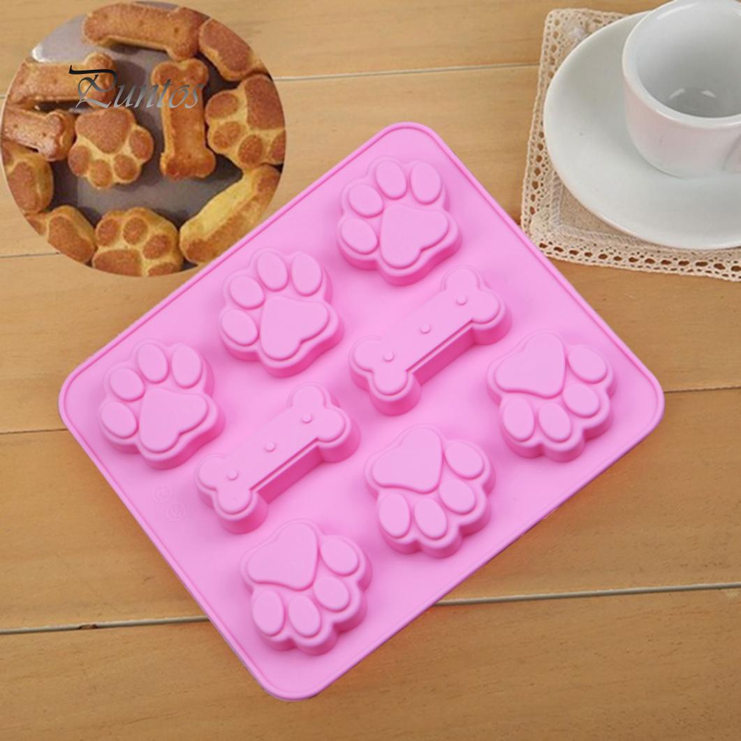 

Чистые продукты, силиконовая форма для торта, собака, кошка, лапа, форма кости, шоколадные конфеты, печенье, инструмент для выпечки «сделай сам» one size