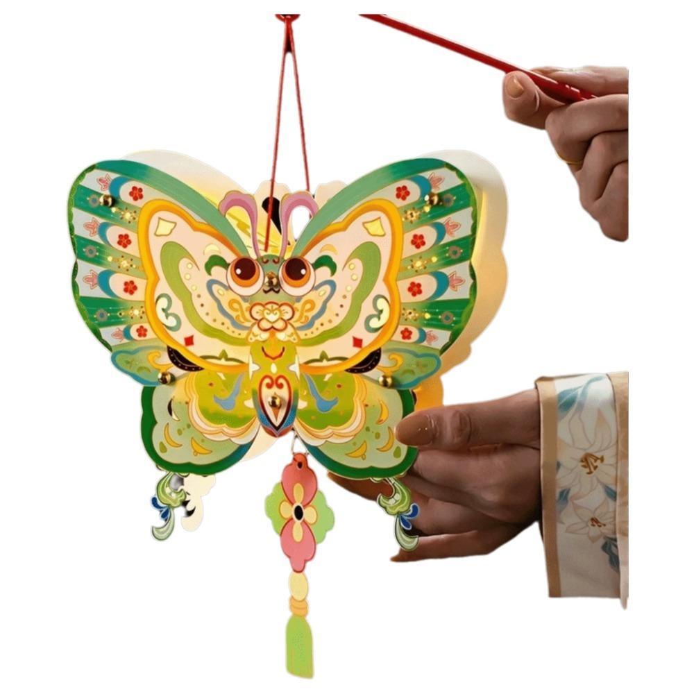 Butterfly Children's Hand-held Lanterns Paper Luminous Lantern Mid-Autumn Festival
