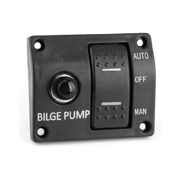 3 Way Marine Switch Panel 3 Position Marine Bilge Pump Switch Panel Waterproof Switch Panel Easy to Use for Bilge Pump