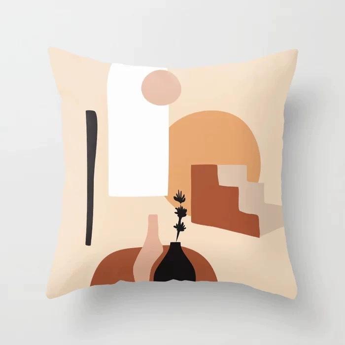 Modern Minimalist Nordic Abstract Geometric Portrait Pillow Case Home Sofa Pillow Cushion Cover
