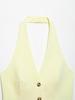 Spring 2025 European & American Women's Halter Neck Vest Top + Pants Set