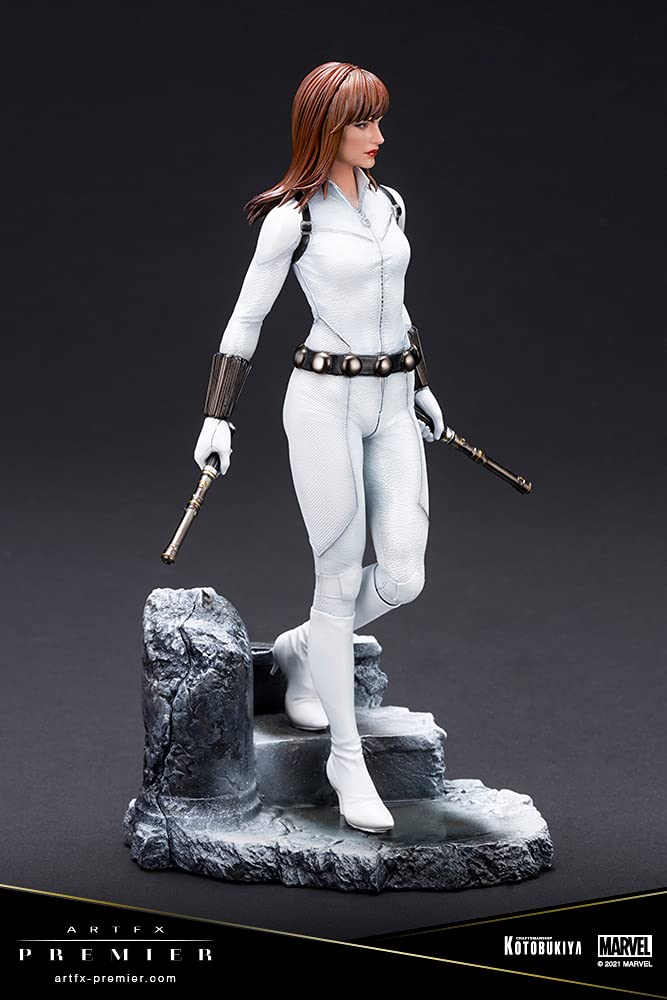 ARTFX PREMIER MARVEL UNIVERSE Black Widow White Costume Edition 1/10 Scale PVC Pre-painted Easy-to-Assembly Figure MK366
