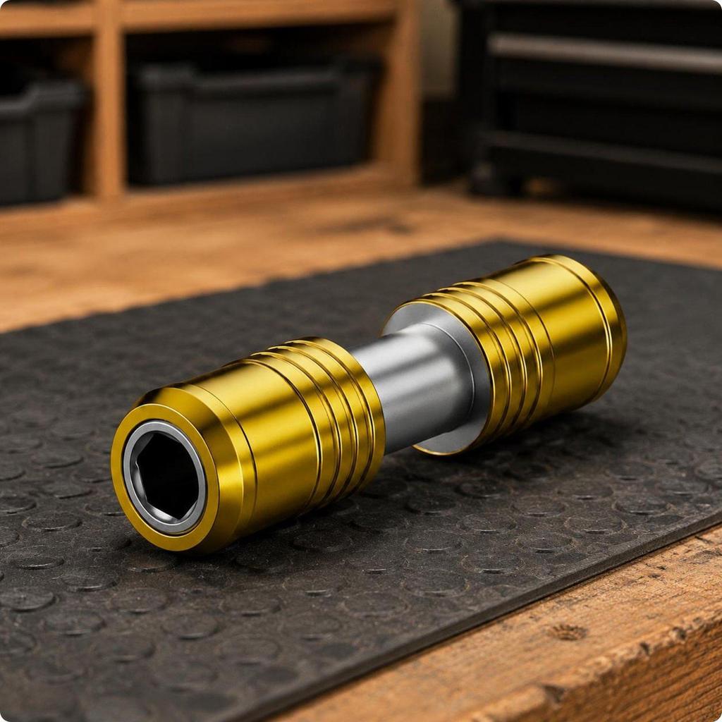 SelfLocking Drill Adapter Double Head Quick Change Chuck Universal Hex Shank